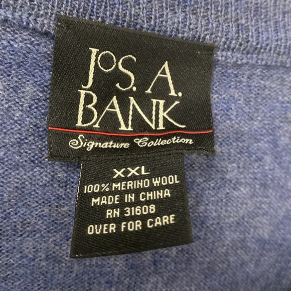 Jos A Bank Sweater Signature Collection 100% Merino Wool Men’s XXL - Picture 3 of 7